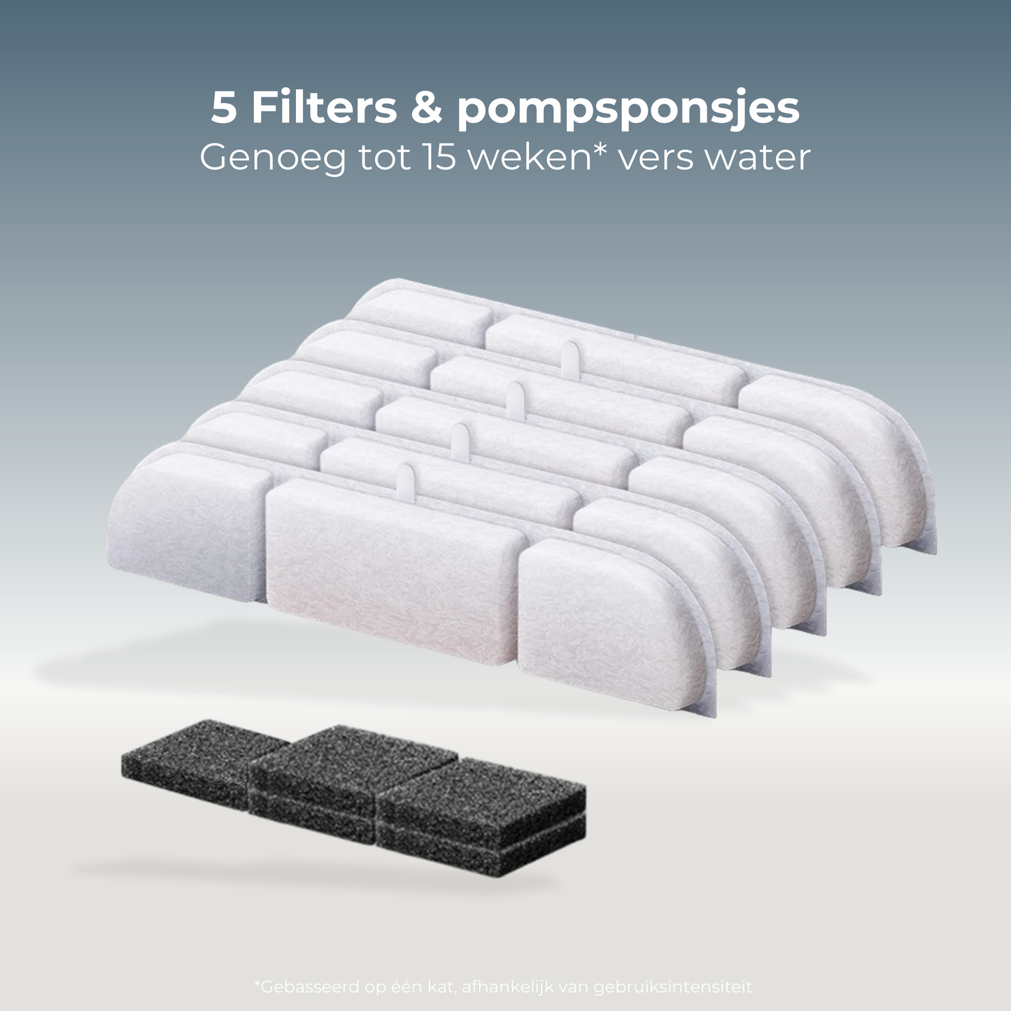 Filters - Draadloze Drinkfontein - 5 Stuks