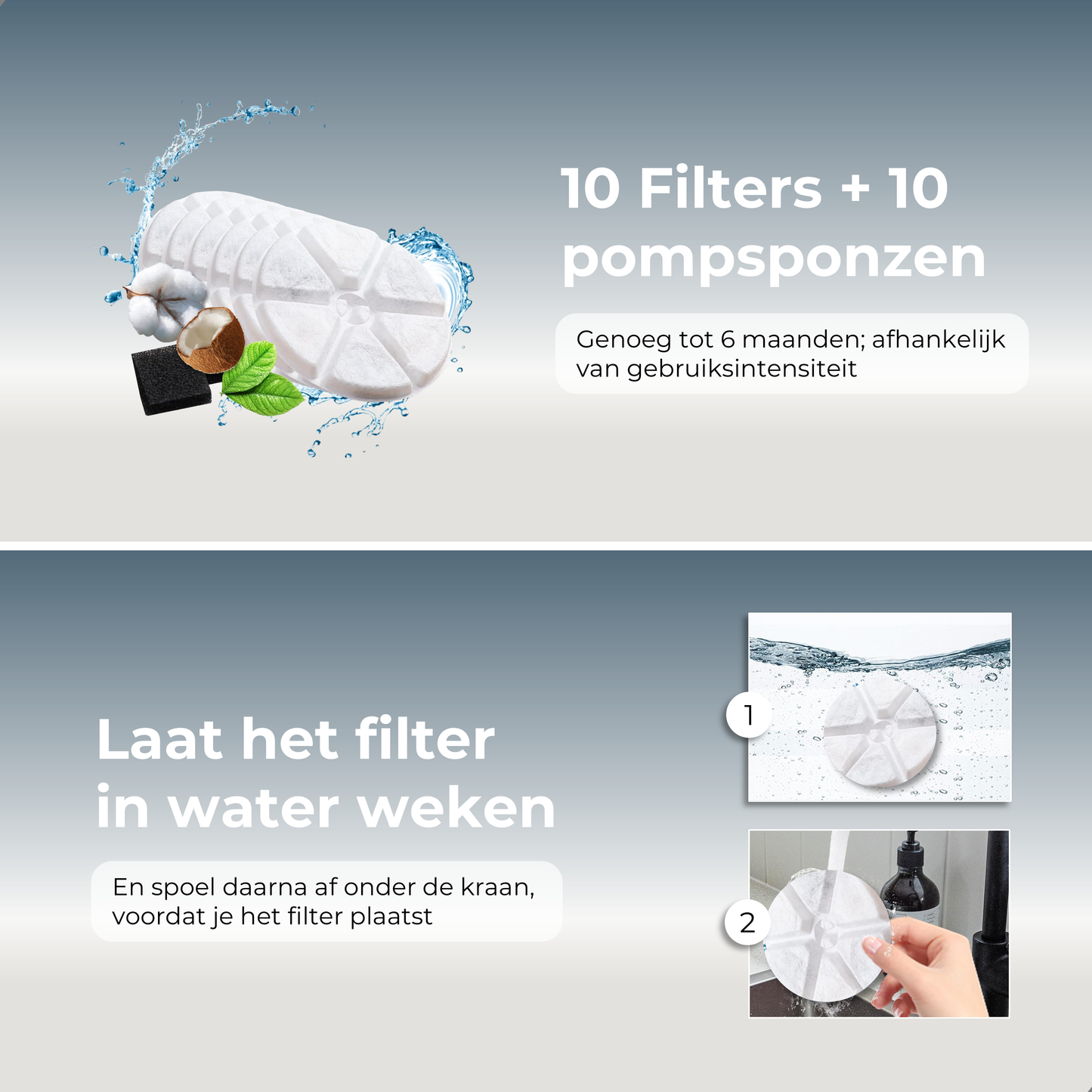 Filters - RVS Drinkfontein - 10 stuks