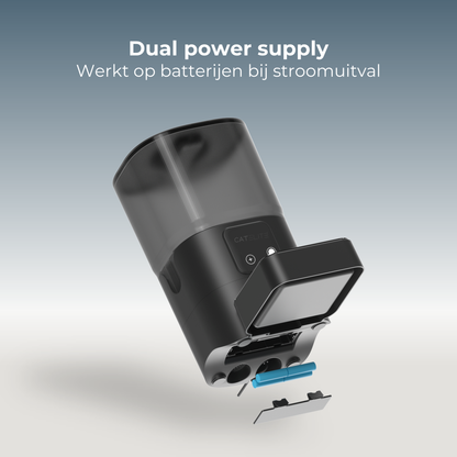Voerdispenser met Wifi Enkel Voerbak - Zwart