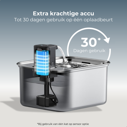 Draadloze Drinkfontein - RVS