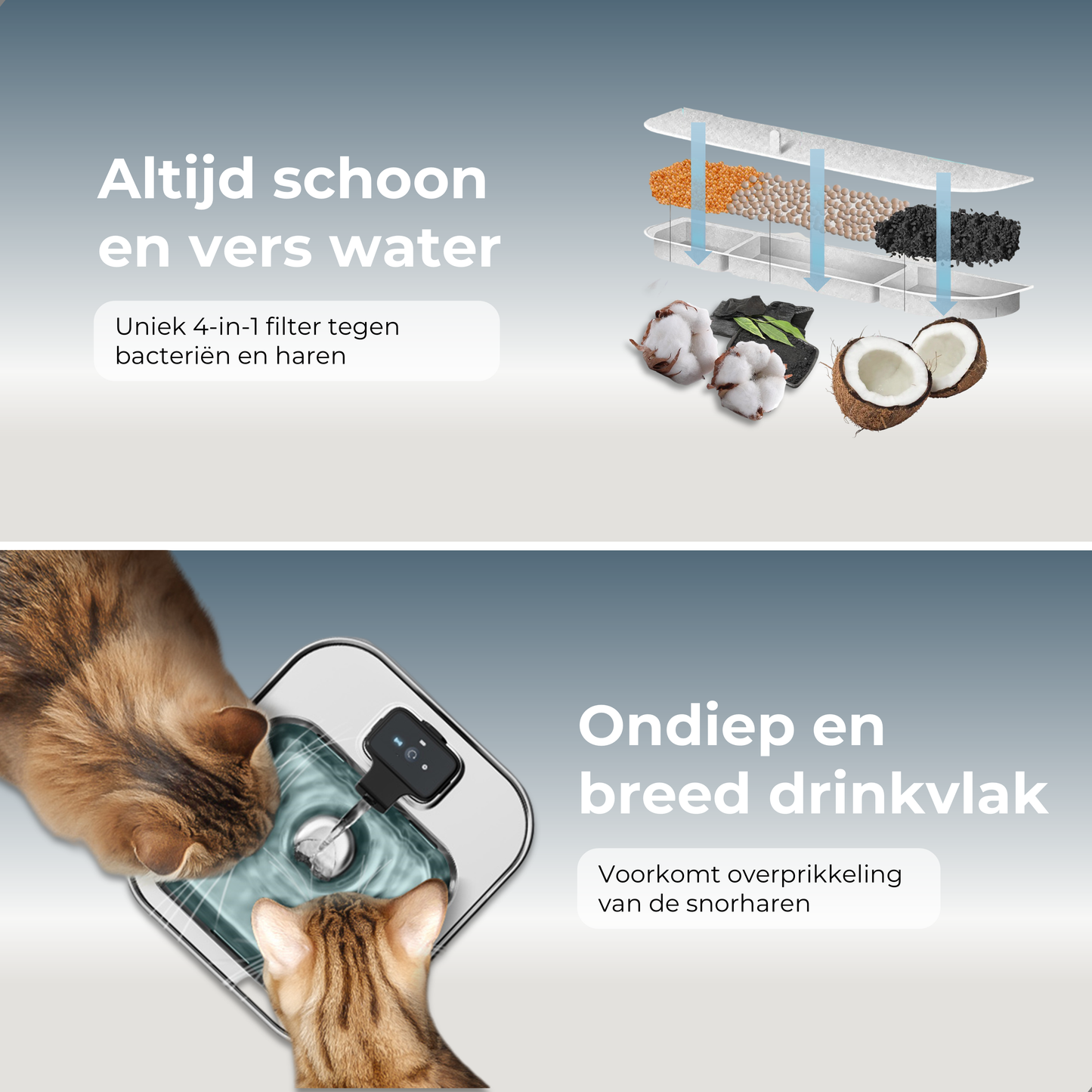 Draadloze Drinkfontein - RVS