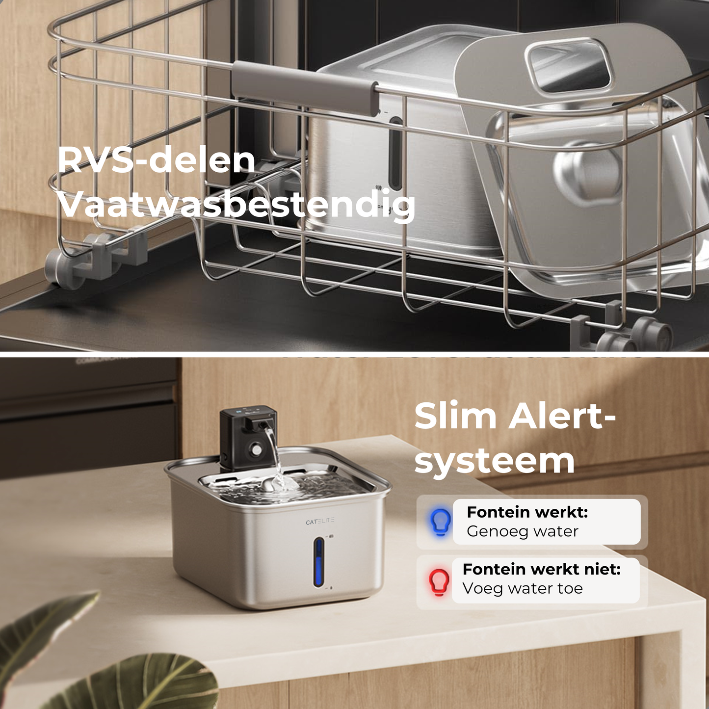 Draadloze Drinkfontein - RVS