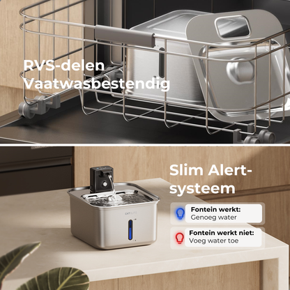 Draadloze Drinkfontein - RVS