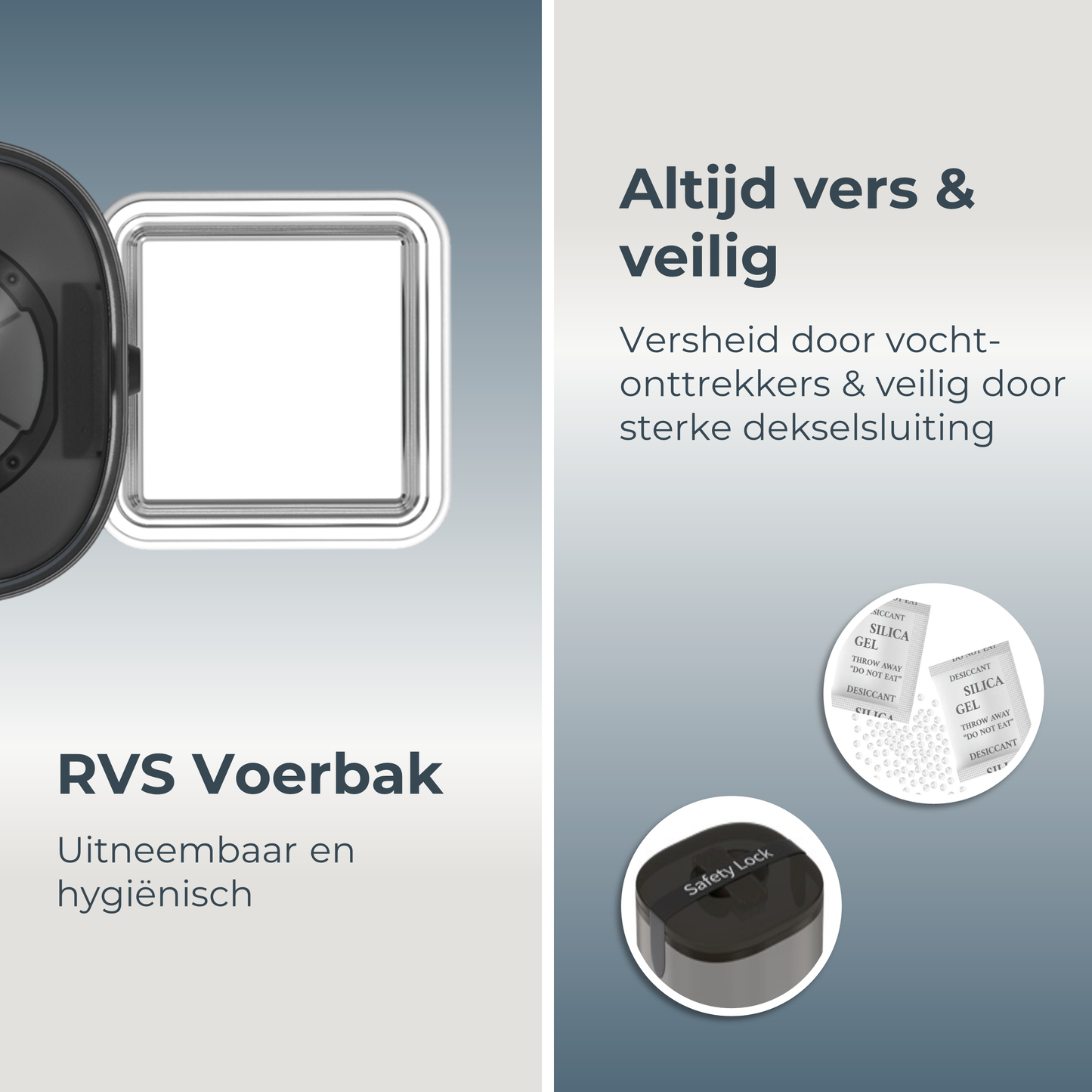 Voerdispenser met Camera Enkele Voerbak - Wit
