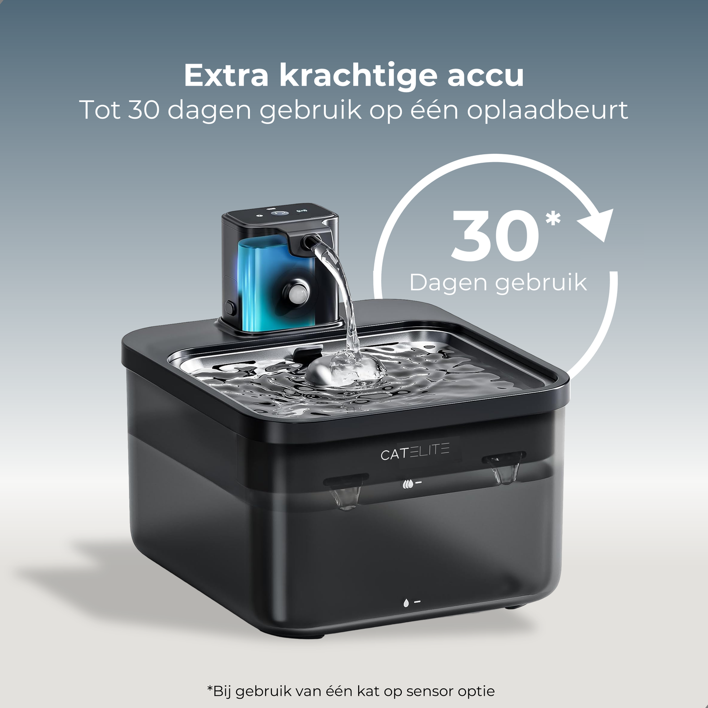 Draadloze Drinkfontein - Zwart