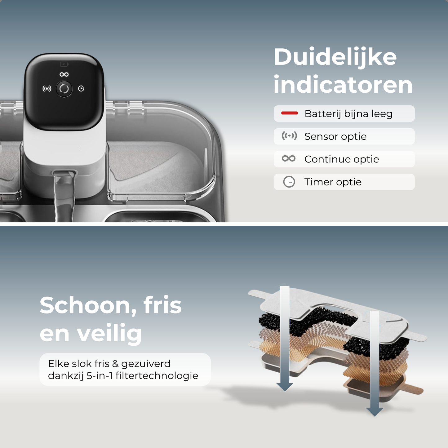 Drinkfontein met Timer