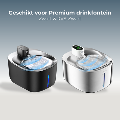 Losse Accu & Pomp - Premium Drinkfontein - Zwart
